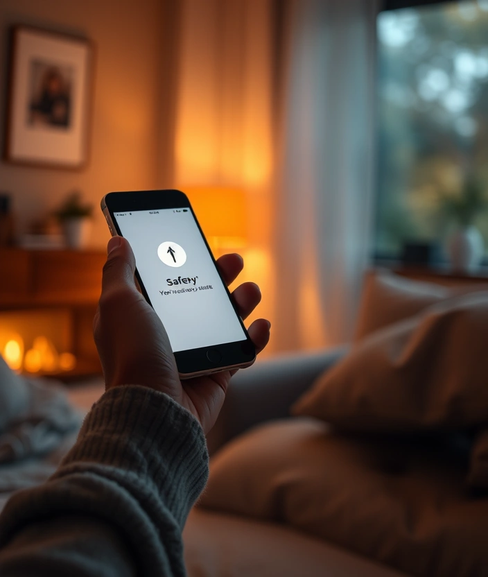 Receiving instant safety alerts on mobile device