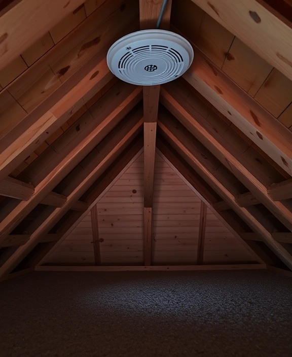Attic detector monitoring hard-to-reach spaces